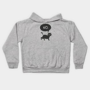 Cat Says No Kids Hoodie